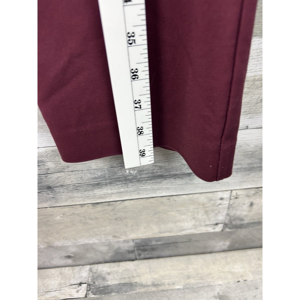 Apt 9 Women's Burgundy Tori Dress Pants 10 - Picture 5 of 8